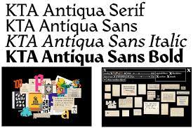 Example font KTA Antiqua #1